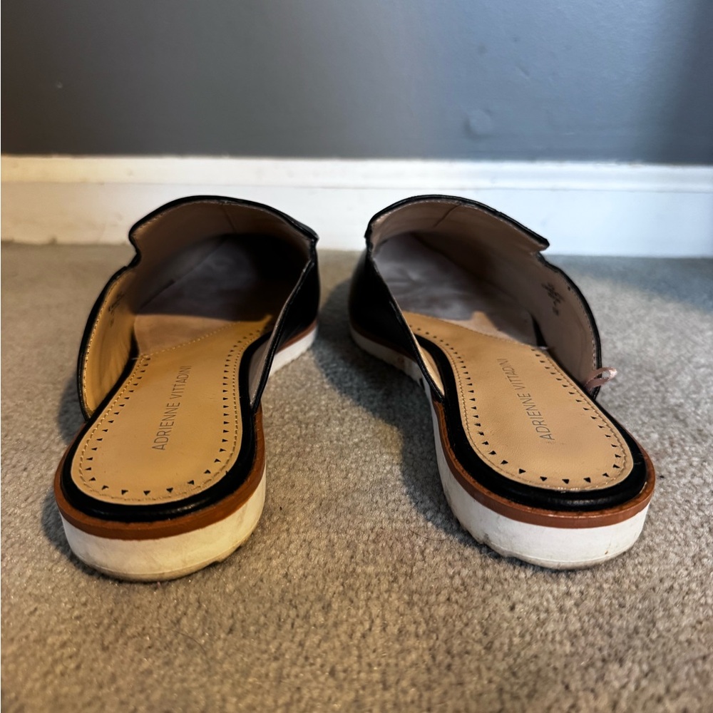 Leather Black Slip-On Mules - Picture 8 of 8